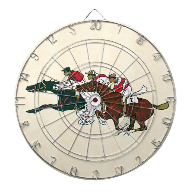 Race Horses Dart Board Dartscheibe (vorne)