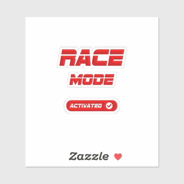Race mode aufkleber (Blatt)