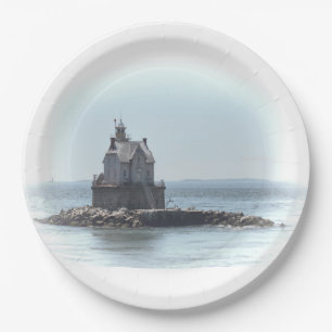Race Rock Lighthouse - in einem leichteren Ton Pappteller