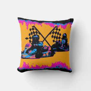 Race to Finish - Go Kart Racers Kissen