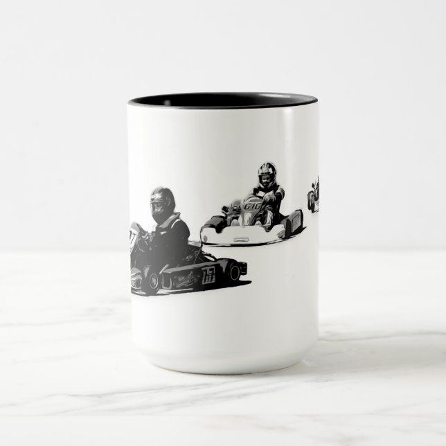 Race to Finish - Go Kart Racers Tasse (Zentrum)
