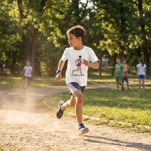Race Walker Athlete Sportläufer in Motion T-Shirt