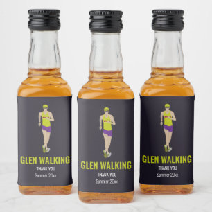 Race Walking Alkoholflaschenetikett