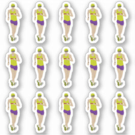 Race Walking Aufkleber