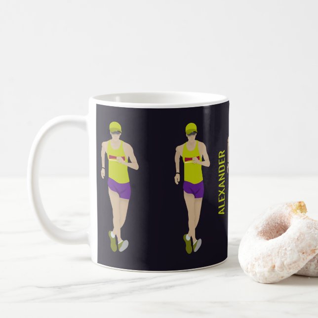 Race Walking Kaffeetasse (Mit Donut)