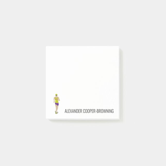 Race Walking Post-it Klebezettel (Vorderseite)