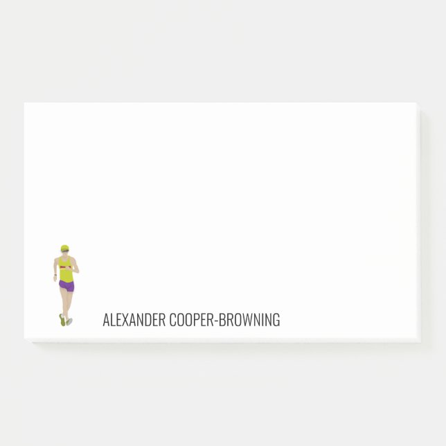 Race Walking Post-it Klebezettel (Vorderseite)
