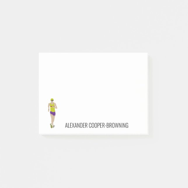 Race Walking Post-it Klebezettel (Vorderseite)