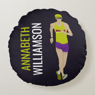 Race Walking Rundes Kissen