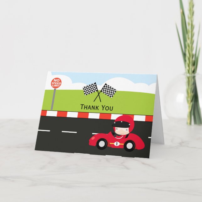 Racecar merci anniversaire (Devant)