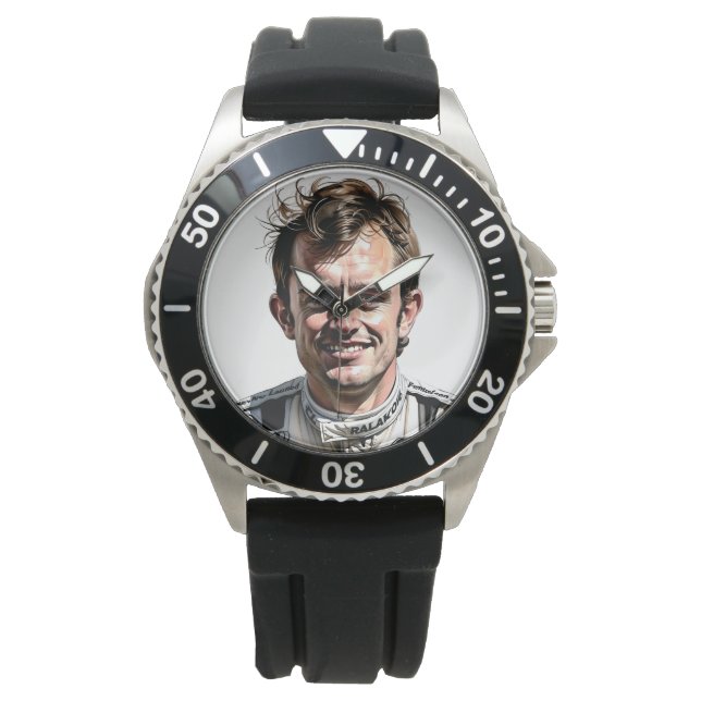 Racer Stainless Steel Watch für Männer Armbanduhr (Vorderseite)