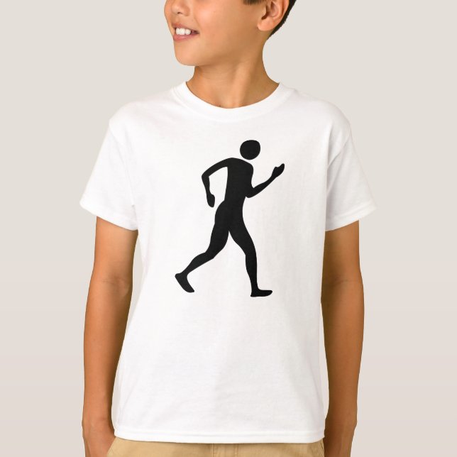 Racewalk - schwarz T-Shirt (Vorderseite)