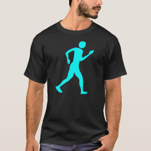 Racewalking - cyan-blau T-Shirt