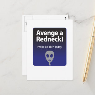 Rache eines Rednecken Vertikal Postkarte