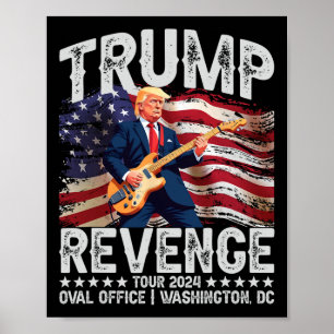 Rache Tour 2024 Rock on Voting Convicted Felon R Poster
