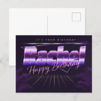 Rachel Nom Prénom Anniversaire de la carte postale
