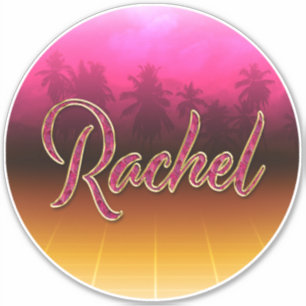 Rachel Prénom Golden Rose Autocollants