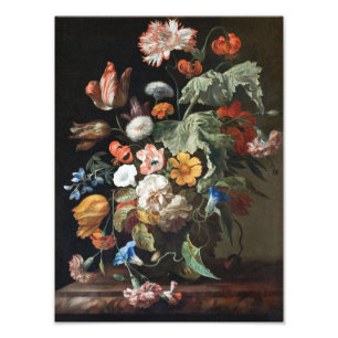Rachel Ruysch - Noch-Leben mit Blumen Fotodruck
