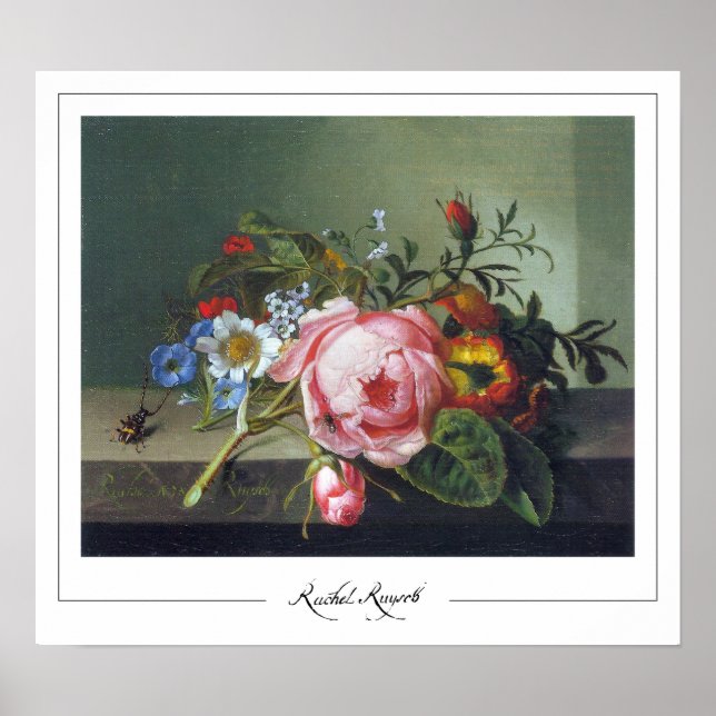 Rachel Ruysch Zedign Art Poster #8 (Vorne)