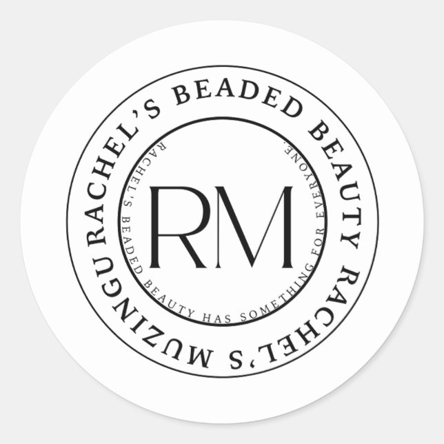 Rachel's Beaded Beauty Stickers (Vorderseite)
