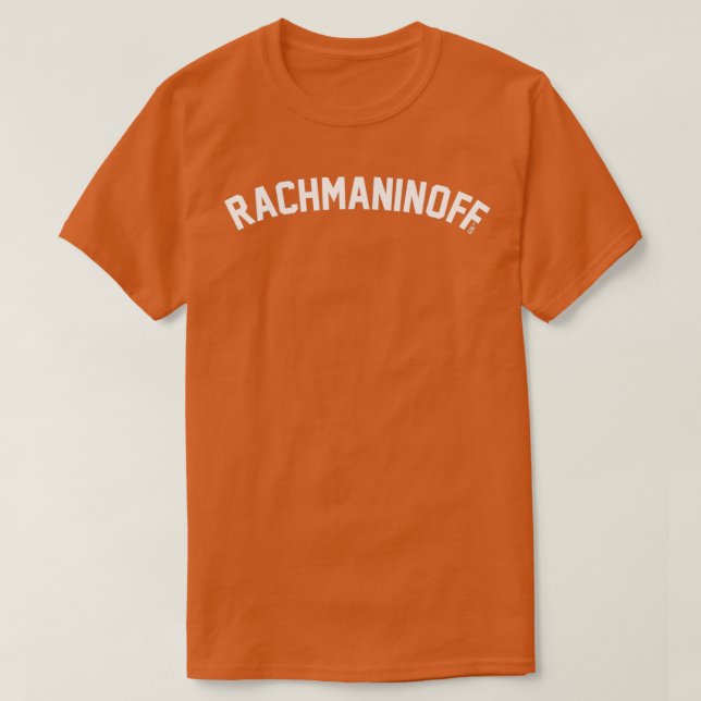RACHMANINOFF EST T-Shirt (Design vorne)