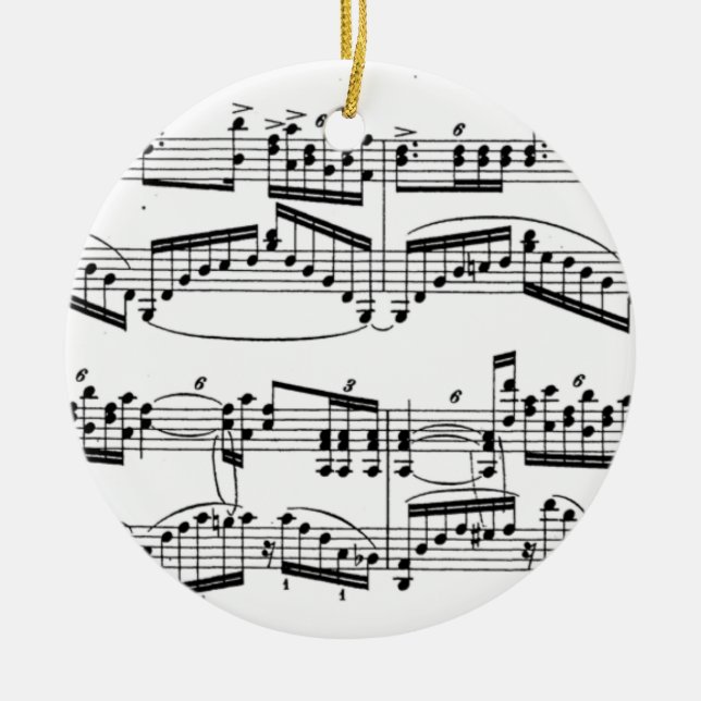 Rachmaninoff Verzierung Keramikornament (Vorne)