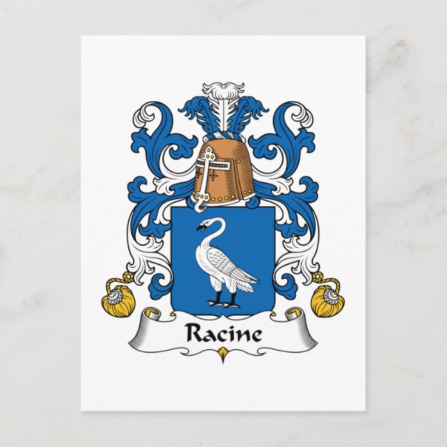 Racine Familienwappen Postkarte (Vorderseite)