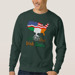 Racines irlandaises, sweatshirt américain de carte