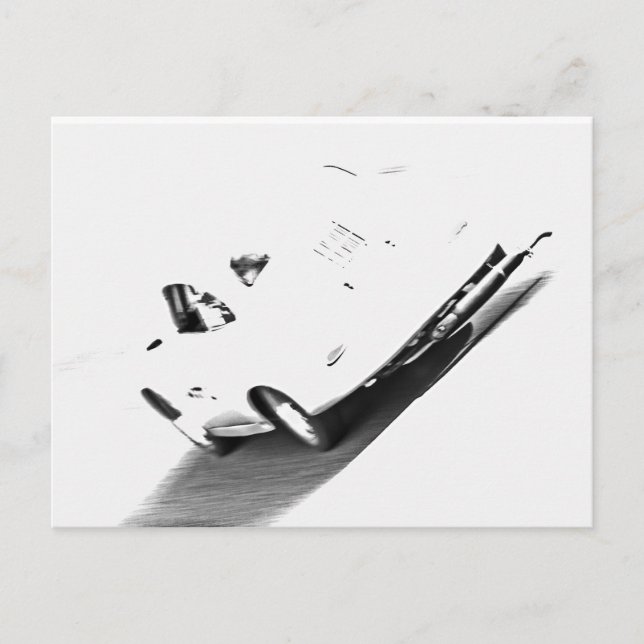 Racing a Shadow Postkarte (Vorderseite)
