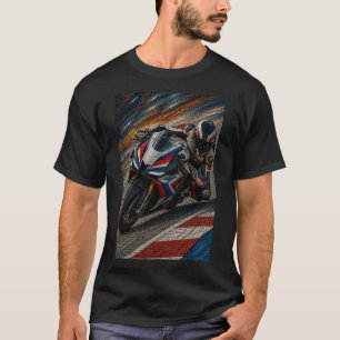 Racing Apex Superbike-Mosaik-Kunst T-Shirt