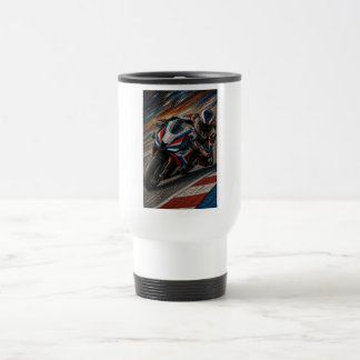 Racing Apex Superbike-Mosaik-Kunsttasse Reisebecher