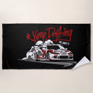 RACING AUTO BEHALTE DREHEN UND KRAPPEN SIE ES! STRANDTUCH