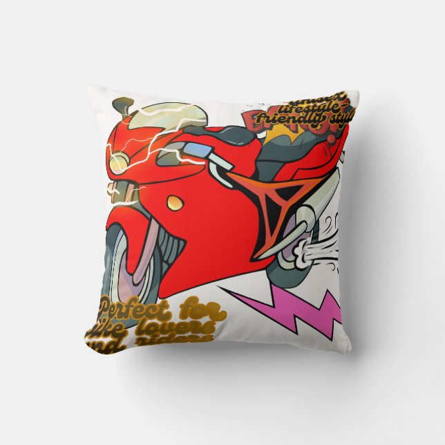  Racing Bike Art Speed Kissen (Vorderseite)
