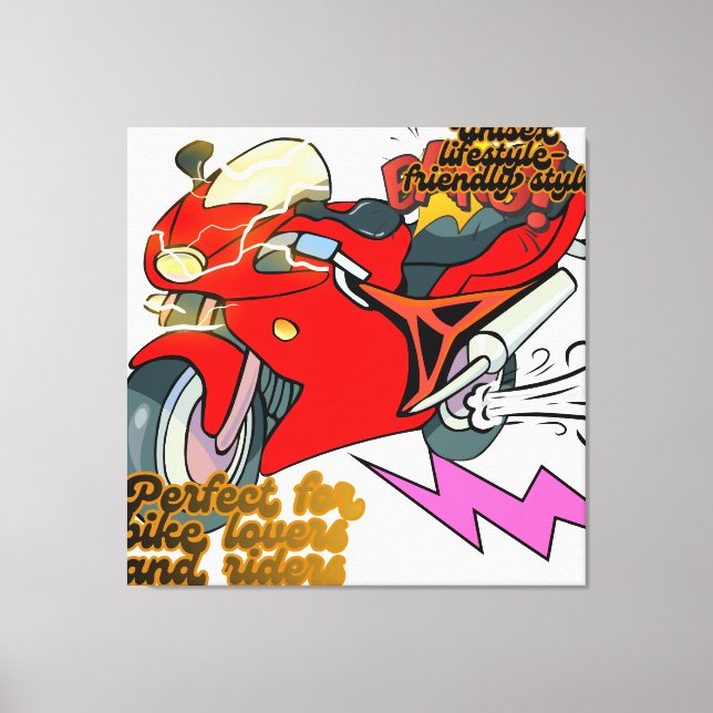  Racing Bike Art Speed Leinwanddruck (Vorderseite)