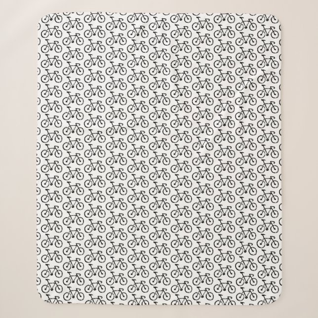 Racing Bike Lino Print Sherpadecke (Vorderseite)