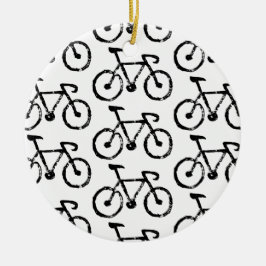 Racing Bike Print Keramik Ornament
