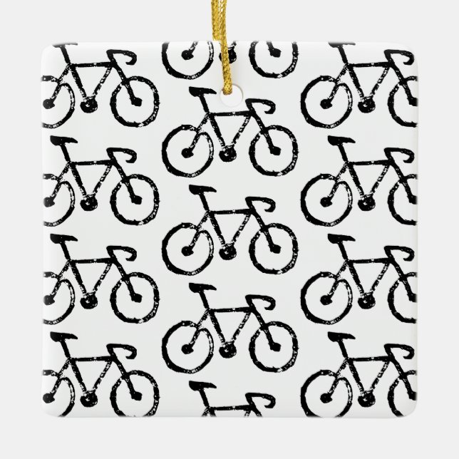 Racing Bike Print Ornament (Vorderseite)