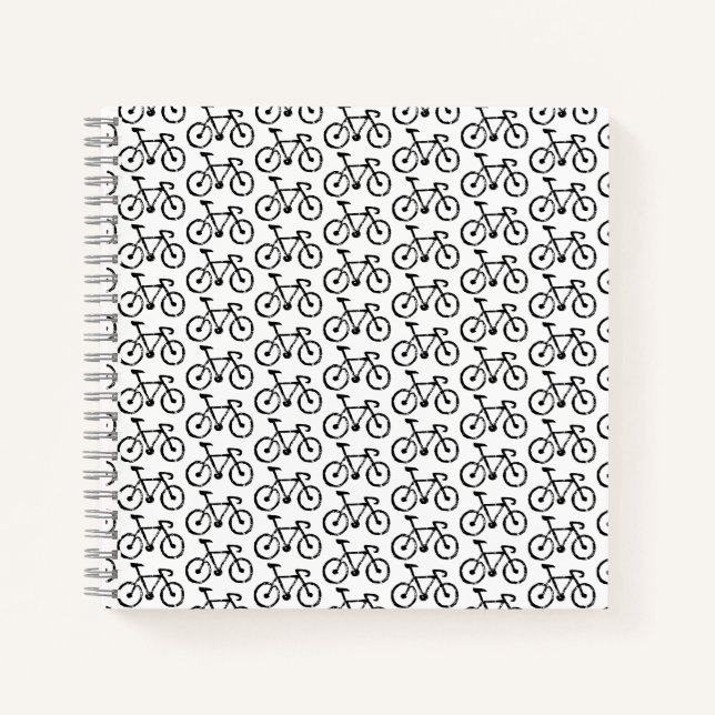 Racing Bike Print Spiral Notebook Notizbuch (Vorderseite)