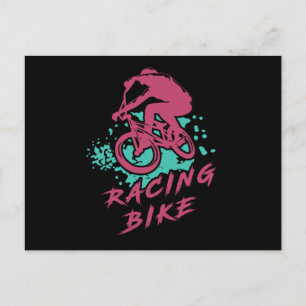 Racing Bike Radfahren Radfahrer Radfahrer Biker G Postkarte
