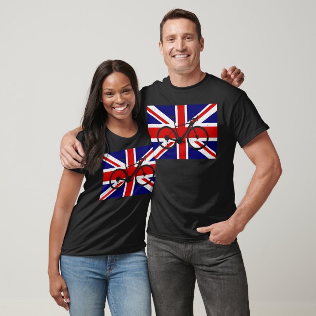 Racing Bike Union Jack T-Shirt (Unisex)