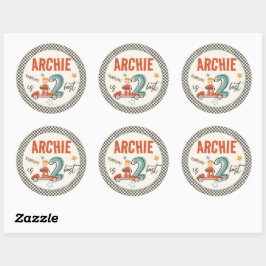 🏎️ 🏁 Racing Car Party Stickers - High-Speed Fun