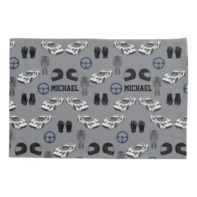 Racing car Pillowcase Kissenbezug (Rückseite)