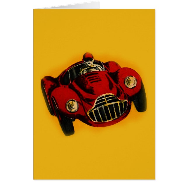 Racing Car Rot Gelb Altes Auto (Vorne)