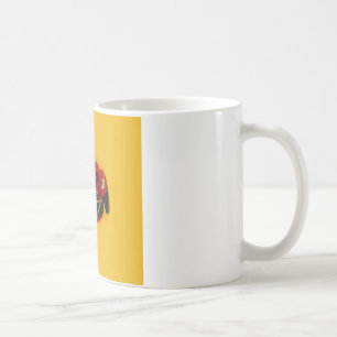 Racing Car Rot Gelb Altes Auto Kaffeetasse