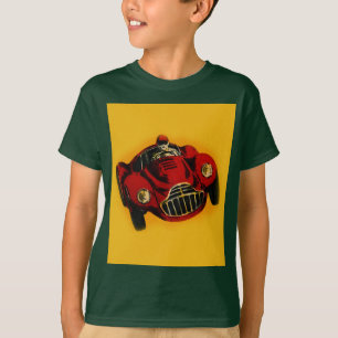 Racing Car Rot Gelb Altes Auto T-Shirt