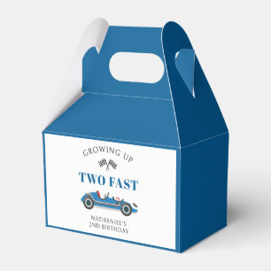 Racing Car Two Fast 2. Geburtstag Geschenkschachtel