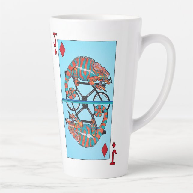 Racing Cyclist Große Latte-Tasse Milchtasse (Rechts)