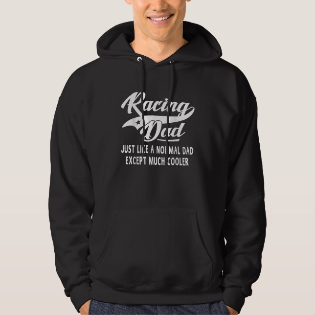 Racing Dad Father's Day  Father Men Racing Hoodie (Vorderseite)
