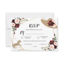 Racing Derby Brautparty Response Card