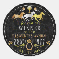 Racing Derby Day Party Art Deco Gewinner Preis